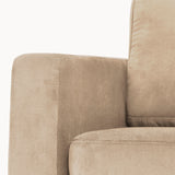 2-Sitzer, 3-Sitzer, Ecksofa Rechts oder Links, Couch, mit schwarzen Metallbeinen und modischem Veloursbezug