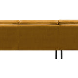 2-Sitzer, 3-Sitzer, Ecksofa Rechts oder Links, Couch, mit schwarzen Metallbeinen und modischem Veloursbezug