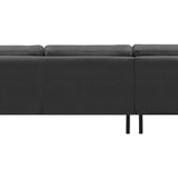 2-Sitzer, 3-Sitzer, Ecksofa Rechts oder Links, Couch, mit schwarzen Metallbeinen und modischem Veloursbezug