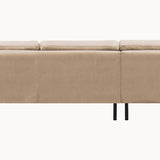 2-Sitzer, 3-Sitzer, Ecksofa Rechts oder Links, Couch, mit schwarzen Metallbeinen und modischem Veloursbezug