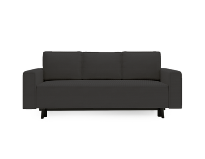 3-Sitzer Sofa Dreisitzer Schlafsofa, 3er Sofa mit schwarzen Holzbeinen und modischem Cordbezug