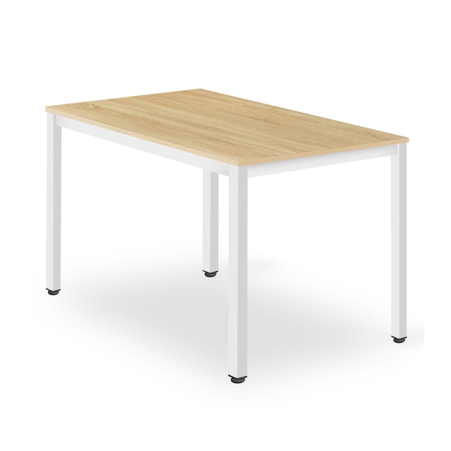 Esstisch Esszimmertisch quadratisch Holztisch Küchentisch Modern 120 x 60 x 75 cm, 18 mm Dicke, Holz Esszimmer Küche Wohnzimmer mit schwarzen Beinen aus Metall