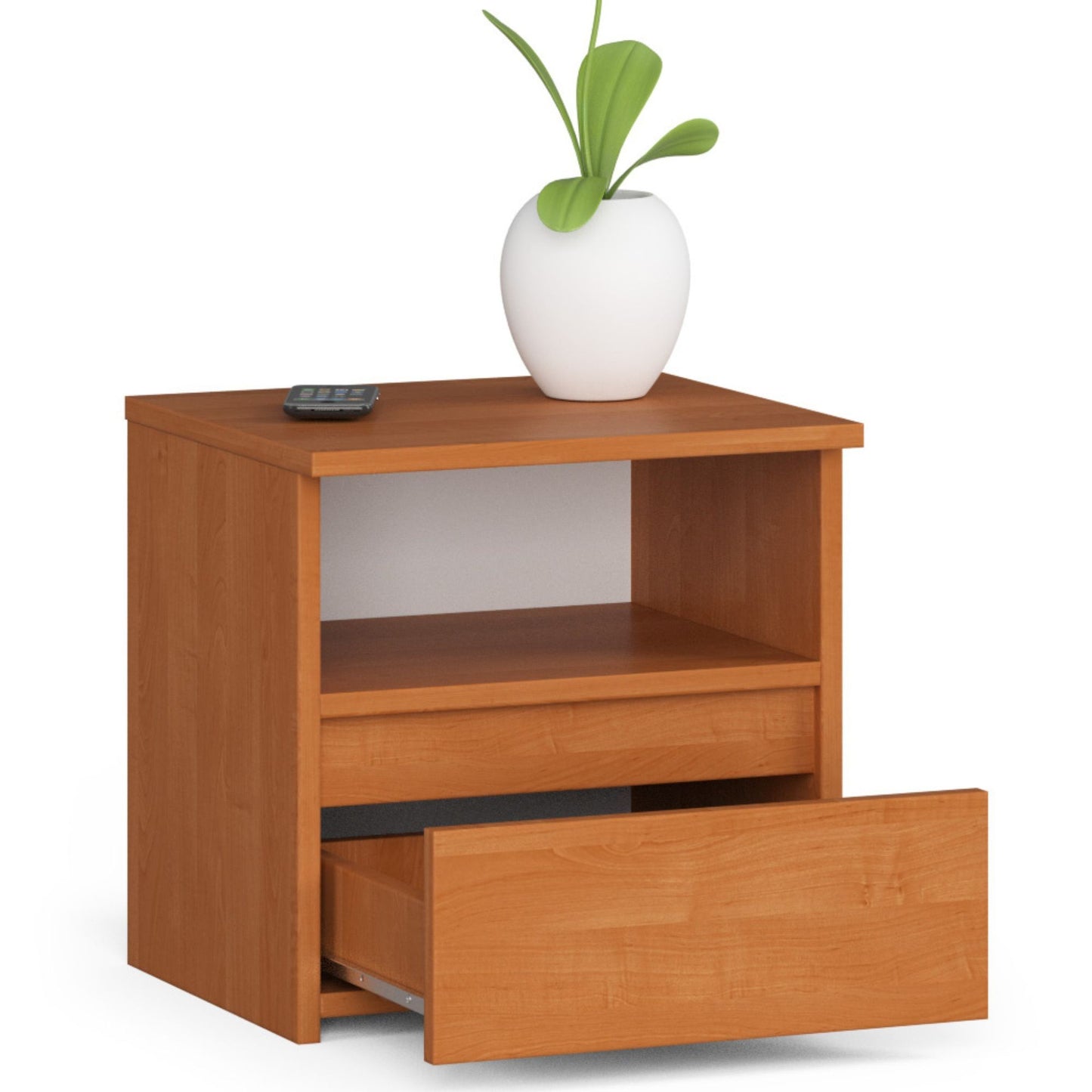 Kommode mit 1 Schublade Kommode Schlafzimmer Flur Wohnzimmer Organizer Kommode mit Schubladen 40 cm breit 40 cm hoch | Erle Holz Highboard Sideboard Mehrzweckschrank Schrank schmal