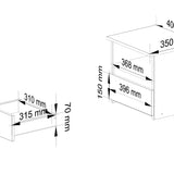 Commode avec 1 tiroir commode chambre couloir salon organisateur commode 40 cm de large 40 cm de haut | Buffet haut en bois d'aulne, meuble polyvalent étroit