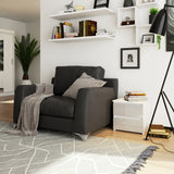 Commode avec deux tiroirs de 40 cm de hauteur et 40 cm de largeur, séjour, chambre, couloir, placard, buffet, buffet haut, beaucoup d'espace de rangement.