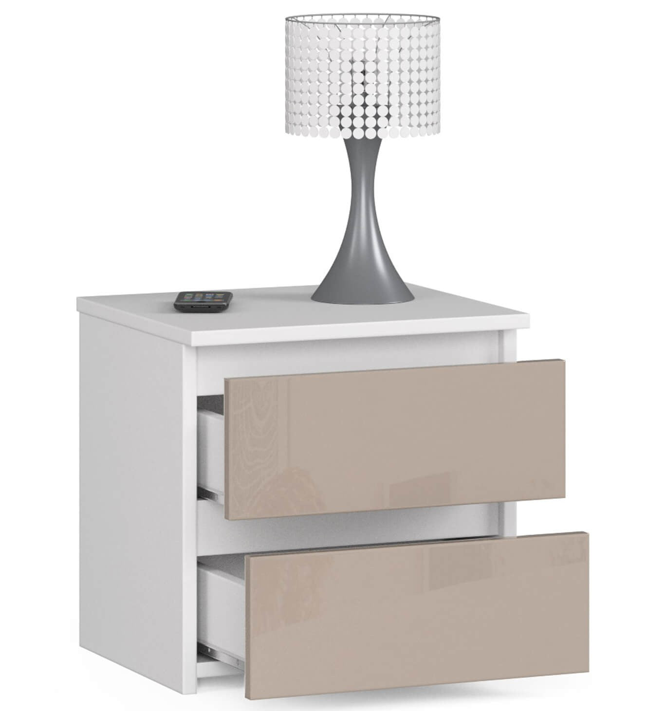 Kommode mit zwei Schubladen 40 cm hoch und 40 cm breit, Wohnzimmer, Sc – HomeCollectiveBerlin