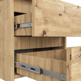 Commode avec deux tiroirs de 40 cm de hauteur et 40 cm de largeur, séjour, chambre, couloir, placard, buffet, buffet haut, beaucoup d'espace de rangement.