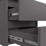 Commode avec deux tiroirs de 40 cm de hauteur et 40 cm de largeur, séjour, chambre, couloir, placard, buffet, buffet haut, beaucoup d'espace de rangement.