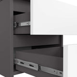 Commode avec deux tiroirs de 40 cm de hauteur et 40 cm de largeur, séjour, chambre, couloir, placard, buffet, buffet haut, beaucoup d'espace de rangement.