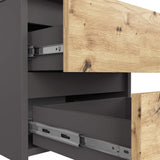 Commode avec deux tiroirs de 40 cm de hauteur et 40 cm de largeur, séjour, chambre, couloir, placard, buffet, buffet haut, beaucoup d'espace de rangement.