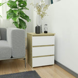 Commode à trois tiroirs, élégante, pour intérieurs minimalistes, 40x35x57cm, salon, chambre, couloir, placard, buffet, buffet haut, nombreux rangements, blanc