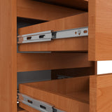 Commode à trois tiroirs, élégante, pour intérieurs minimalistes, 40x35x57cm, salon, chambre, couloir, placard, buffet, buffet haut, nombreux rangements, blanc