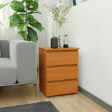 Commode à trois tiroirs, élégante, pour intérieurs minimalistes, 40x35x57cm, salon, chambre, couloir, placard, buffet, buffet haut, nombreux rangements, blanc