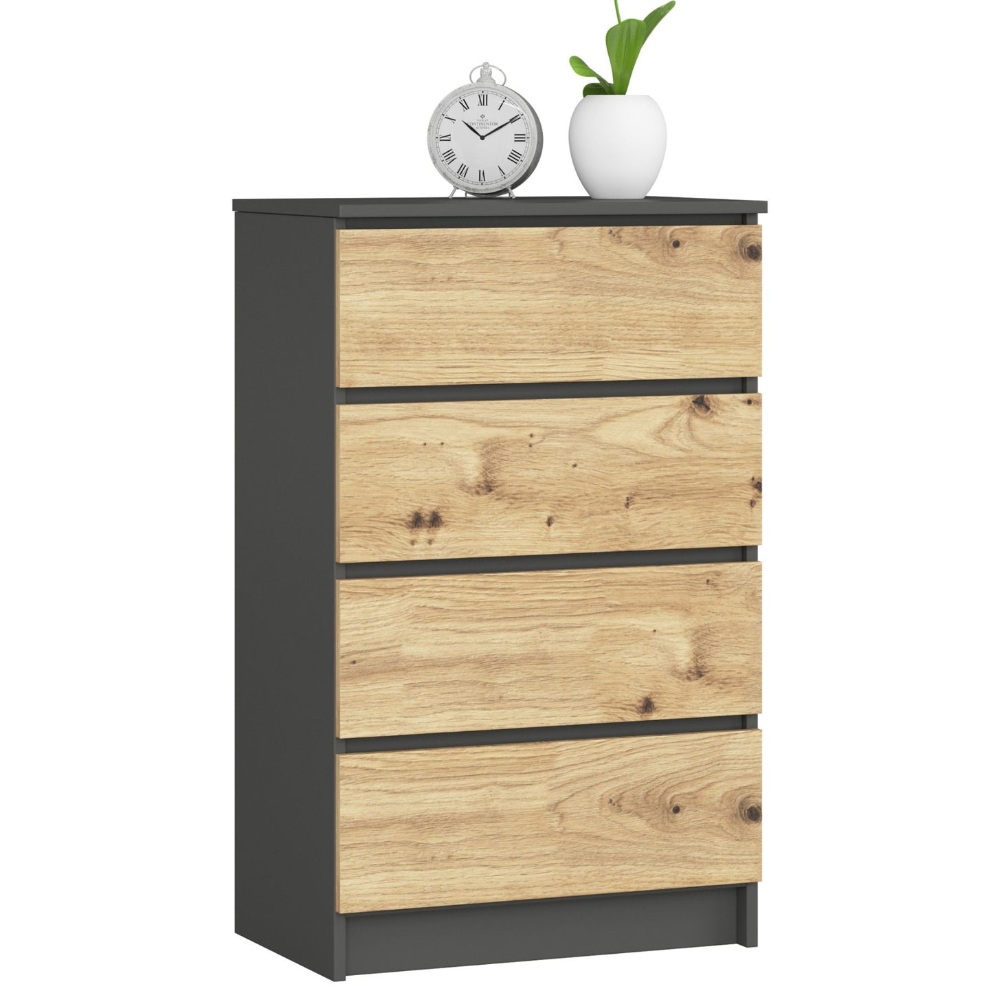 Kommode mit drei Schubladen 60 cm breit, Wohnzimmer, Schlafzimmer, Flur, Schrank, Sideboard, Highboard, viel Stauraum