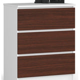 Kommode mit drei Schubladen 60 cm breit, Wohnzimmer, Schlafzimmer, Flur, Schrank, Sideboard, Highboard, viel Stauraum