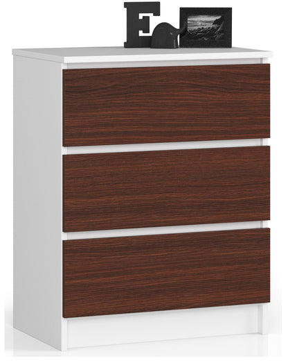 Kommode mit drei Schubladen 60 cm breit, Wohnzimmer, Schlafzimmer, Flur, Schrank, Sideboard, Highboard, viel Stauraum