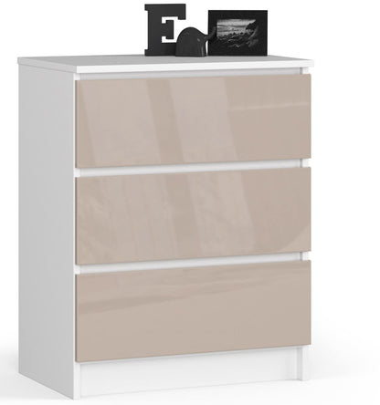 Kommode mit drei Schubladen 60 cm breit, Wohnzimmer, Schlafzimmer, Flur, Schrank, Sideboard, Highboard, viel Stauraum