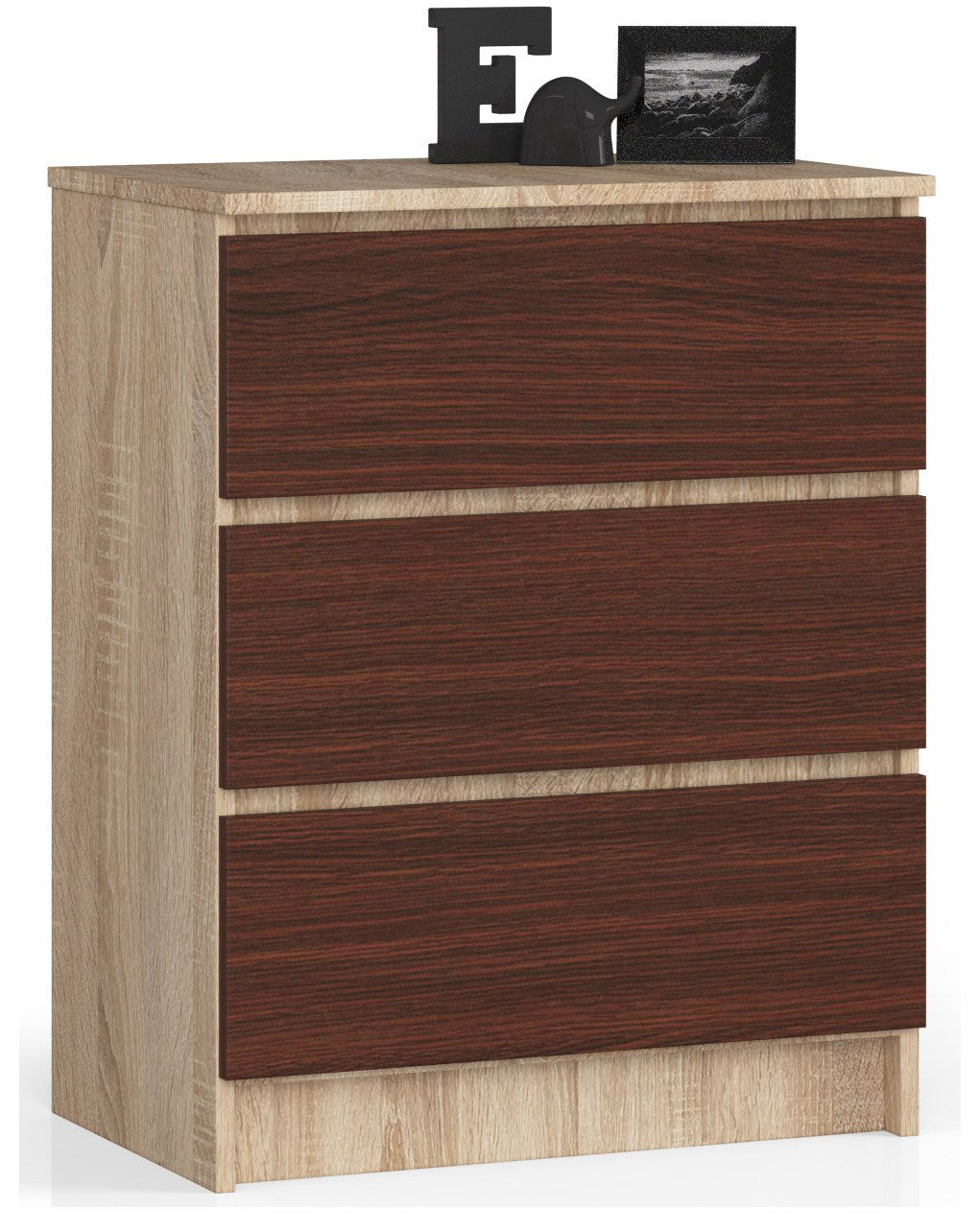 Kommode mit drei Schubladen 60 cm breit, Wohnzimmer, Schlafzimmer, Flur, Schrank, Sideboard, Highboard, viel Stauraum