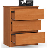 Kommode mit drei Schubladen 60 cm breit, Wohnzimmer, Schlafzimmer, Flur, Schrank, Sideboard, Highboard, viel Stauraum