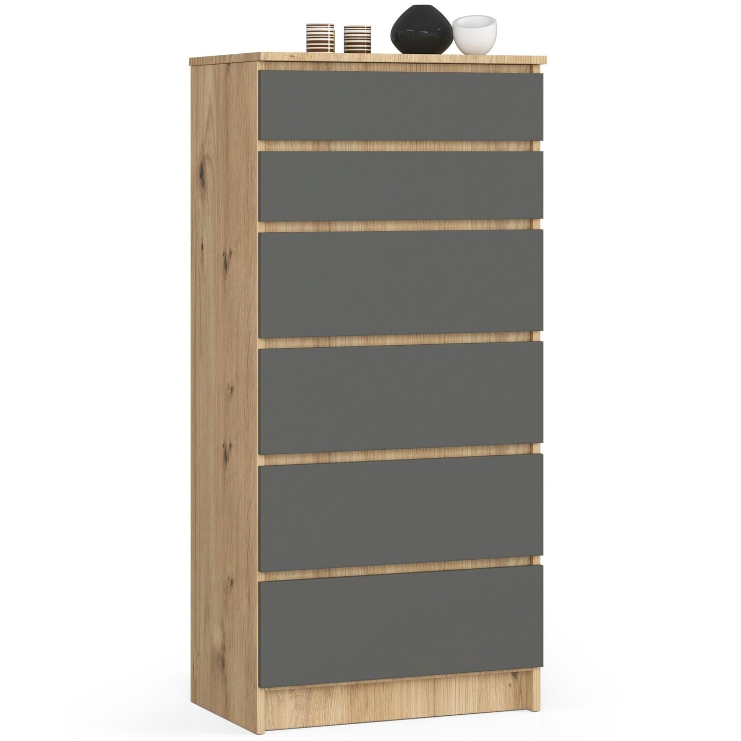 Kommode mit drei Schubladen 60 cm breit, Wohnzimmer, Schlafzimmer, Flur, Schrank, Sideboard, Highboard, viel Stauraum