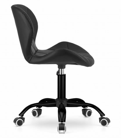 Chaise pivotante pour chambre d'enfant ou bureau réglable en hauteur Hauteur d'assise ergonomique, base à 5 rayons sur roulettes en caoutchouc pour une mobilité fluide Rotation à 360 degrés