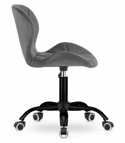 Chaise pivotante pour chambre d'enfant ou bureau réglable en hauteur Hauteur d'assise ergonomique, base à 5 rayons sur roulettes en caoutchouc pour une mobilité fluide Rotation à 360 degrés