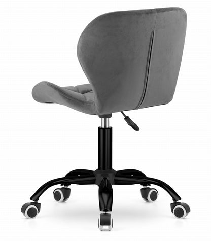 Chaise pivotante pour chambre d'enfant ou bureau réglable en hauteur Hauteur d'assise ergonomique, base à 5 rayons sur roulettes en caoutchouc pour une mobilité fluide Rotation à 360 degrés