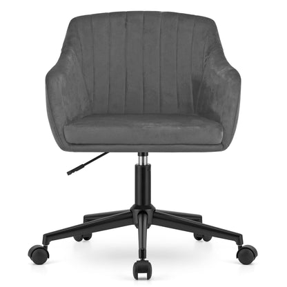 Chaise pivotante avec hauteur d'assise réglable, design ergonomique pour les home studios et les chambres d'enfants, avec structure en métal durable à 5 bras sur roulettes, parfaite pour des heures d'utilisation