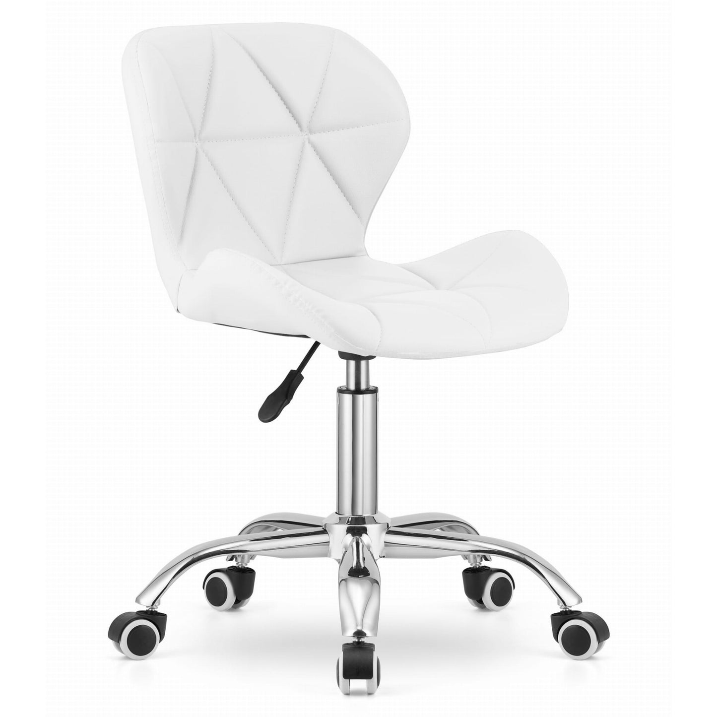 Chaise pivotante chaise de bureau chaise de bureau rembourrée en simili cuir ou velours | Réglable en hauteur avec siège ergonomique