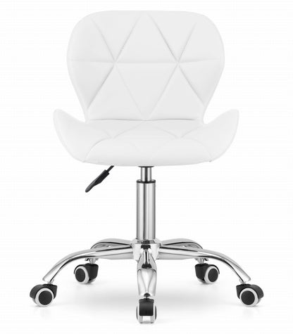 Chaise pivotante chaise de bureau chaise de bureau rembourrée en simili cuir ou velours | Réglable en hauteur avec siège ergonomique