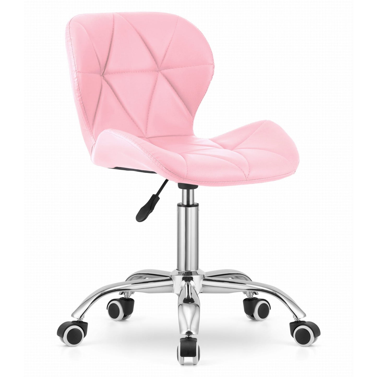 Chaise pivotante chaise de bureau chaise de bureau rembourrée en simili cuir ou velours | Réglable en hauteur avec siège ergonomique