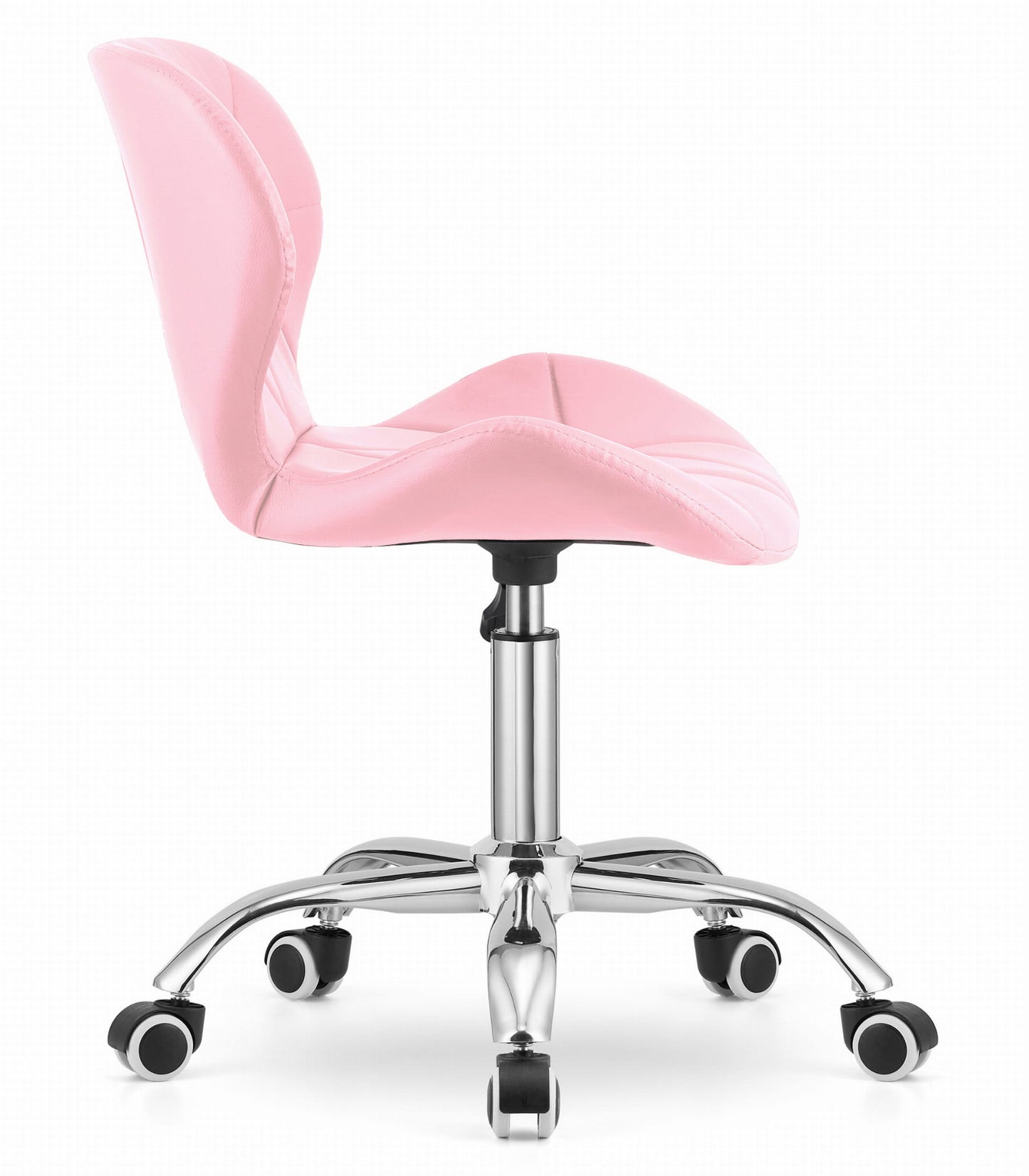 Chaise pivotante chaise de bureau chaise de bureau rembourrée en simili cuir ou velours | Réglable en hauteur avec siège ergonomique