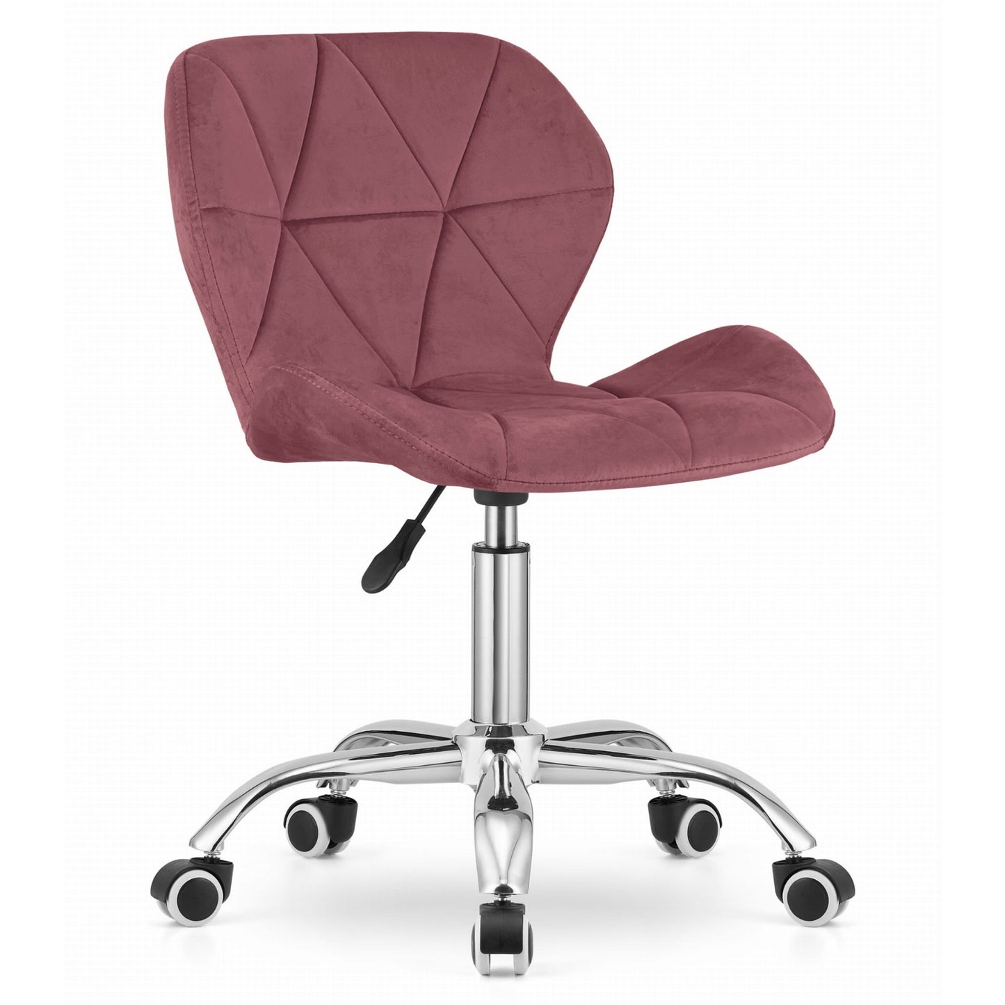 Chaise pivotante chaise de bureau chaise de bureau rembourrée en simili cuir ou velours | Réglable en hauteur avec siège ergonomique