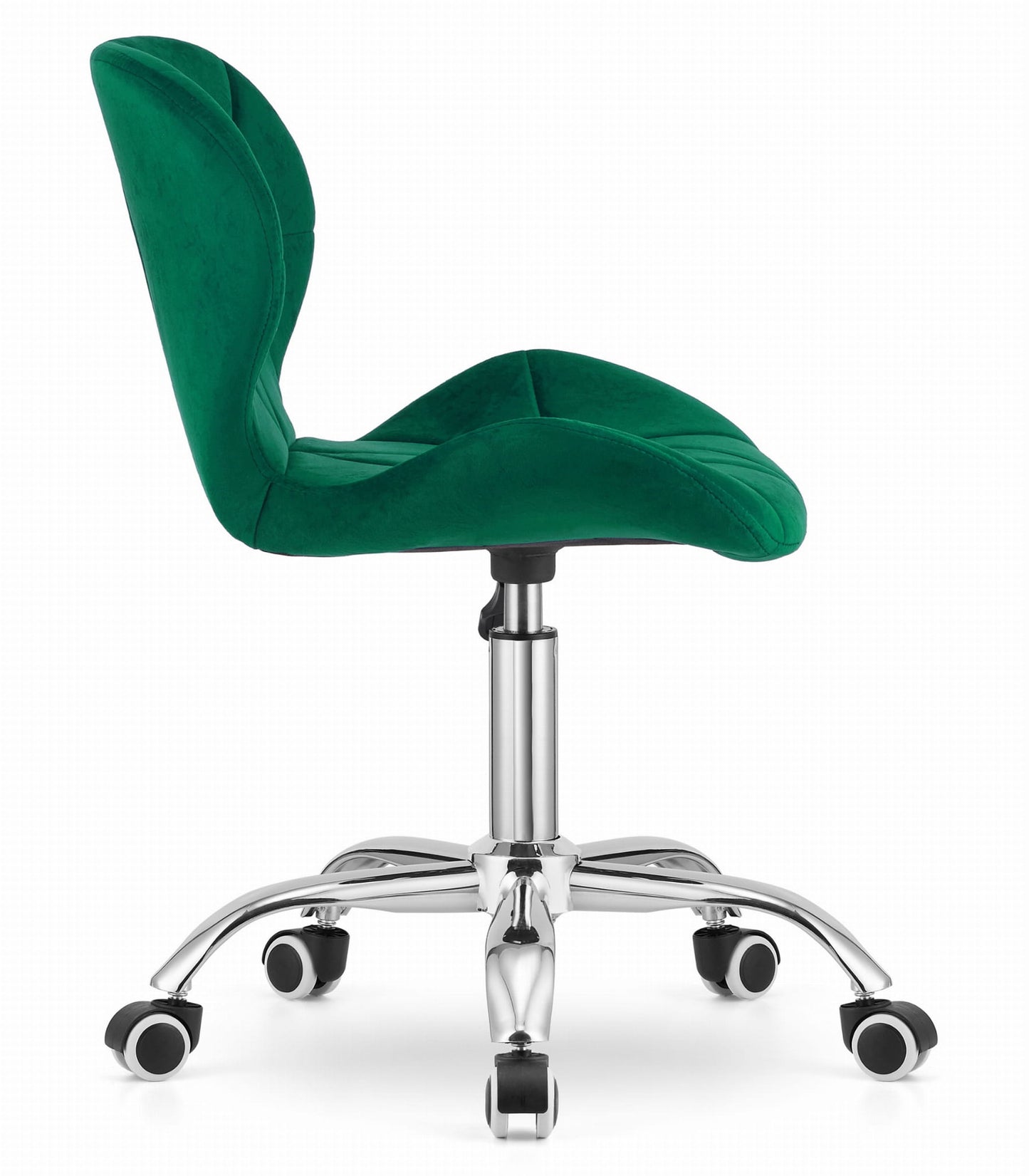 Chaise pivotante chaise de bureau chaise de bureau rembourrée en simili cuir ou velours | Réglable en hauteur avec siège ergonomique