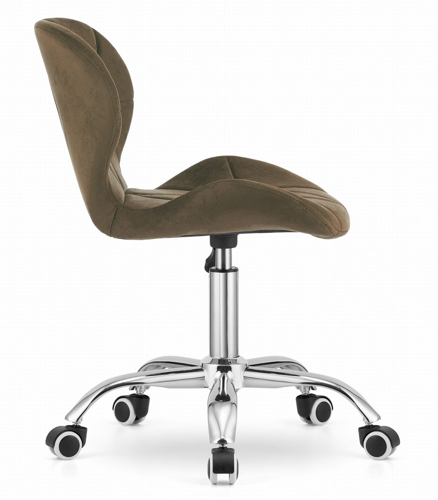 Chaise pivotante chaise de bureau chaise de bureau rembourrée en simili cuir ou velours | Réglable en hauteur avec siège ergonomique