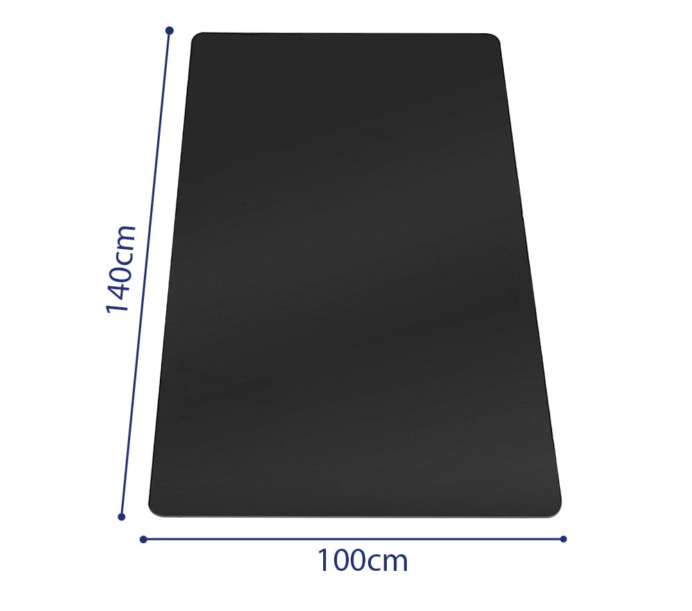 Tapis de protection durable 140 x 100 cm - Polypropylène de haute qualité, idéal pour la protection des sols, résistant aux rayures et à l'abrasion, surface opaque et mate, parfait pour un usage domestique