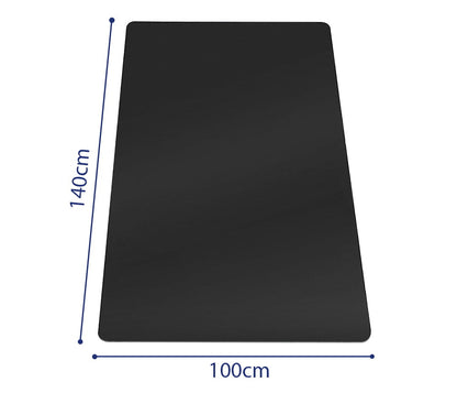 Tapis de protection durable 140 x 100 cm - Polypropylène de haute qualité, idéal pour la protection des sols, résistant aux rayures et à l'abrasion, surface opaque et mate, parfait pour un usage domestique