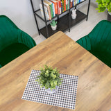 Esszimmerstuhl Küchenstuhl Bürostuhl Stuhl Sitzmaterial aus Samt mit schwarzen Metallbeinen, 120 kg Sitzlast Bequem Home Office Stuhl, schwarze Beine