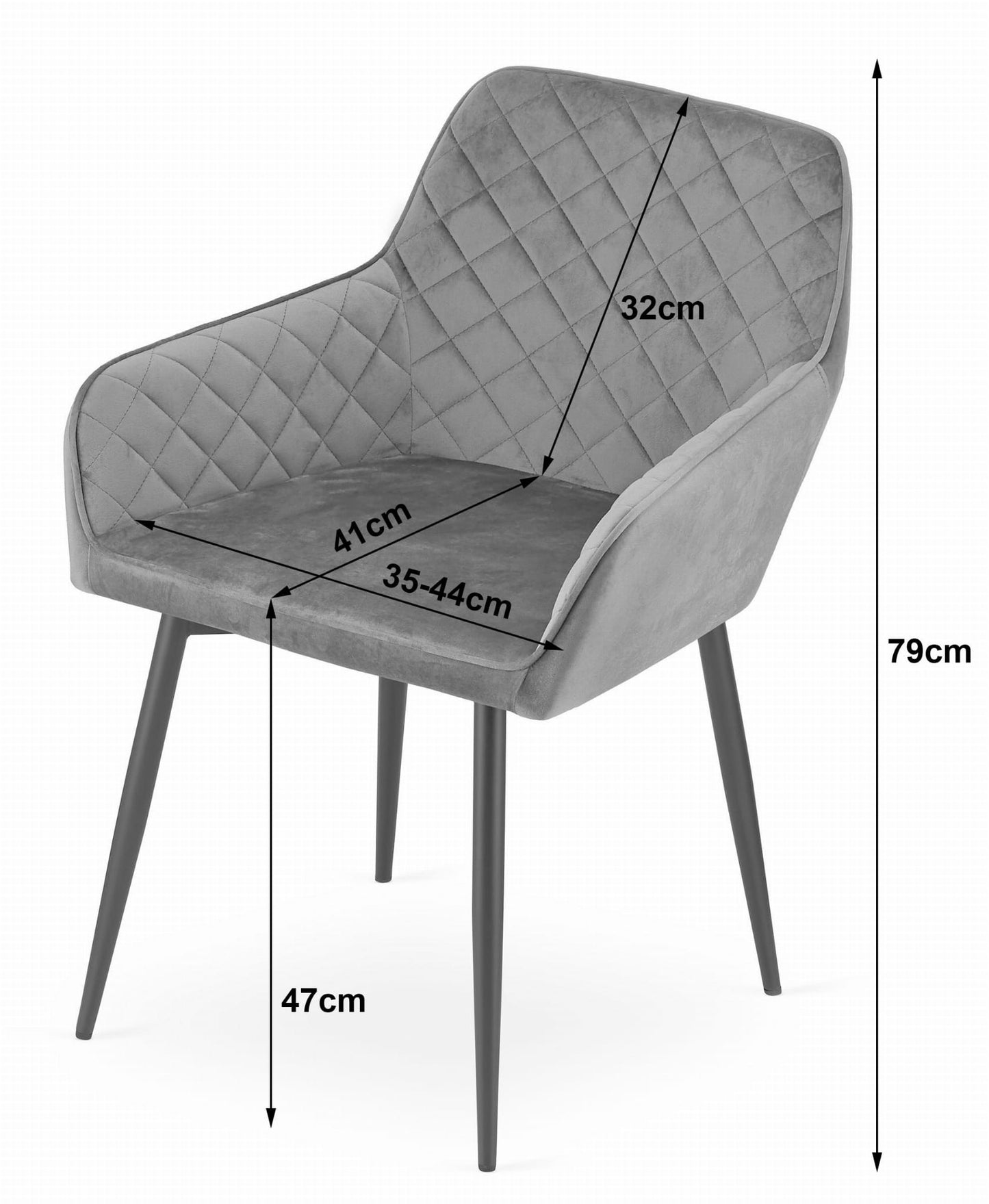 Esszimmerstuhl Küchenstuhl Bürostuhl ergonomischer Stuhl, Samt gepolstert, perfekt für Wohnzimmer, Büro, Schlafzimmer oder Esszimmer, maximale Belastung 120 kg schwarze Metallbeine