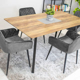 Esszimmerstuhl Küchenstuhl Bürostuhl ergonomischer Stuhl, Samt gepolstert, perfekt für Wohnzimmer, Büro, Schlafzimmer oder Esszimmer, maximale Belastung 120 kg schwarze Metallbeine