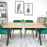 Esszimmerstuhl Küchenstuhl Bürostuhl ergonomischer Stuhl, Samt gepolstert, perfekt für Wohnzimmer, Büro, Schlafzimmer oder Esszimmer, maximale Belastung 120 kg schwarze Metallbeine