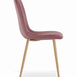 Ensemble de 1, 2 ou 4 chaises tapissées, chaises de salle à manger, chaises de salon, tapissées, disponible en plusieurs coloris