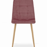 Esszimmerstuhl Wohnzimmerstuhl Stuhl mit Velourssitz und schwarzen Metallbeinen, ideal für Wohnzimmer, Büro, Arbeitszimmer und Schlafzimmer 120 kg Belastbarkeit