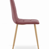 Esszimmerstuhl Wohnzimmerstuhl Stuhl mit Velourssitz und schwarzen Metallbeinen, ideal für Wohnzimmer, Büro, Arbeitszimmer und Schlafzimmer 120 kg Belastbarkeit