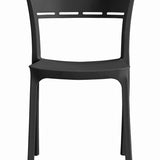 Esszimmerstuhl Küchenstuhl Stuhl in schwarz, ideal für Wohnzimmer, Büro, Küche und Esszimmer - hohe Haltbarkeit und Funktionalität, Material Polypropylen, maximale Belastung 110 kg