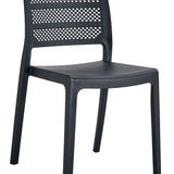 Chaise de salle à manger chaise de cuisine noire parfaitement adaptée au salon, au bureau, à la cuisine et à la salle à manger, avec un design moderne, fonctionnalité et durabilité - charge max.