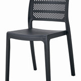 Chaise de salle à manger chaise de cuisine noire parfaitement adaptée au salon, au bureau, à la cuisine et à la salle à manger, avec un design moderne, fonctionnalité et durabilité - charge max.