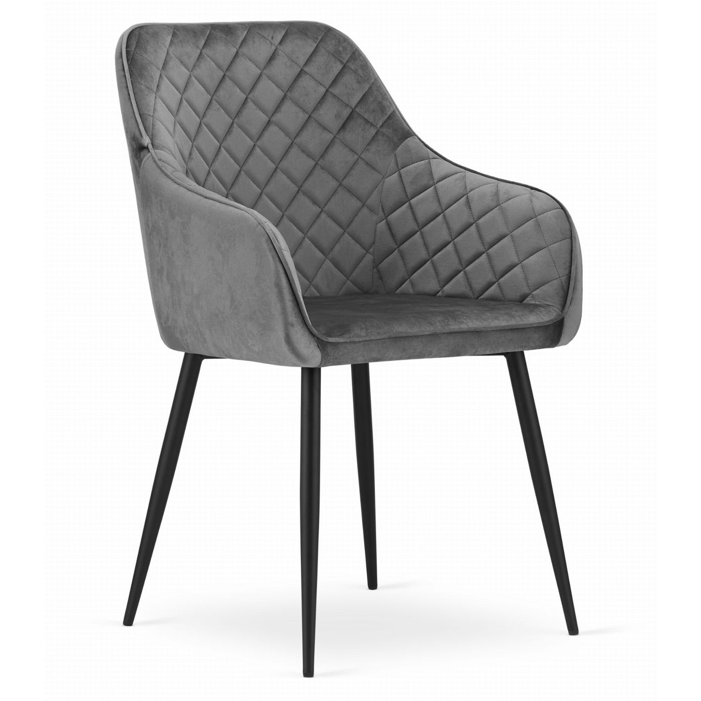 Chaise rembourrée, chaise de salle à manger, chaise de salon - idéale pour le salon, le bureau, la chambre, la salle à manger ou la salle d'attente - solution d'assise durable et confortable - pieds noirs