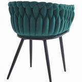 Gepolsterter Schreibtischstuhl mit gestepptem Design, ergonomischer Schreibtischstuhl, schwarze Metallbeine, geeignet für Wohnzimmer, Büro, Schlafzimmer, Esszimmer - 79 cm Höhe, 61 cm Breite