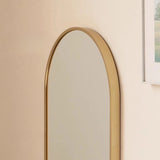 Miroir ovale 80x40 cm | 100x50 cm, idéal pour les salles de bains, les couloirs et les salons, style loft industriel, design polyvalent, matériau durable et de haute qualité
